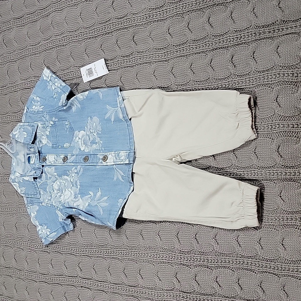 Old Navy Button-Up Shirt and Pant Set